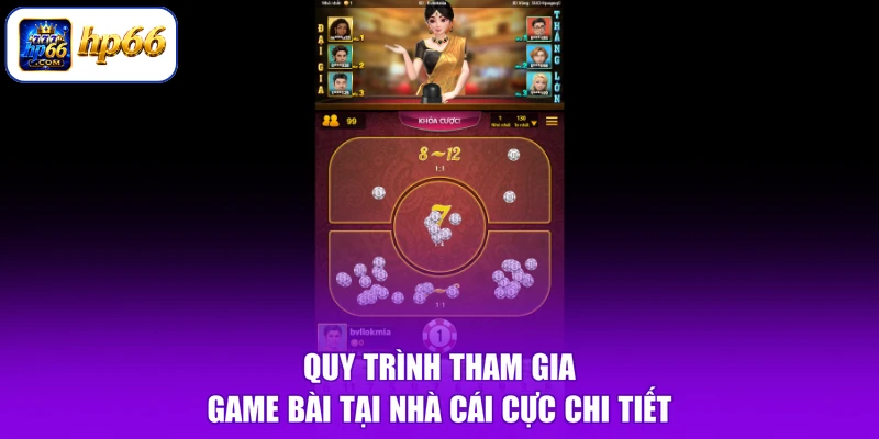 Game Bài HP66 4 Quy trình tham gia game bài tại nhà cái cực chi tiết