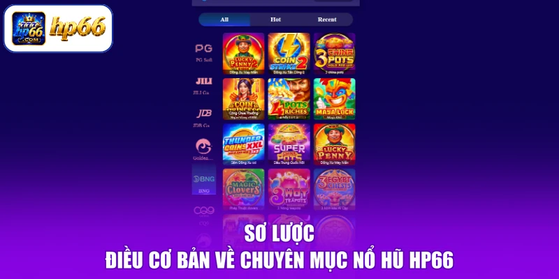 Nổ Hũ HP66 1 Sơ lược điều cơ bản về chuyên mục nổ hũ HP66